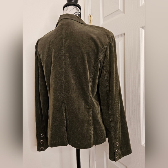 NWT L.A. Blues velvet textured blazer size large - Picture 3 of 10